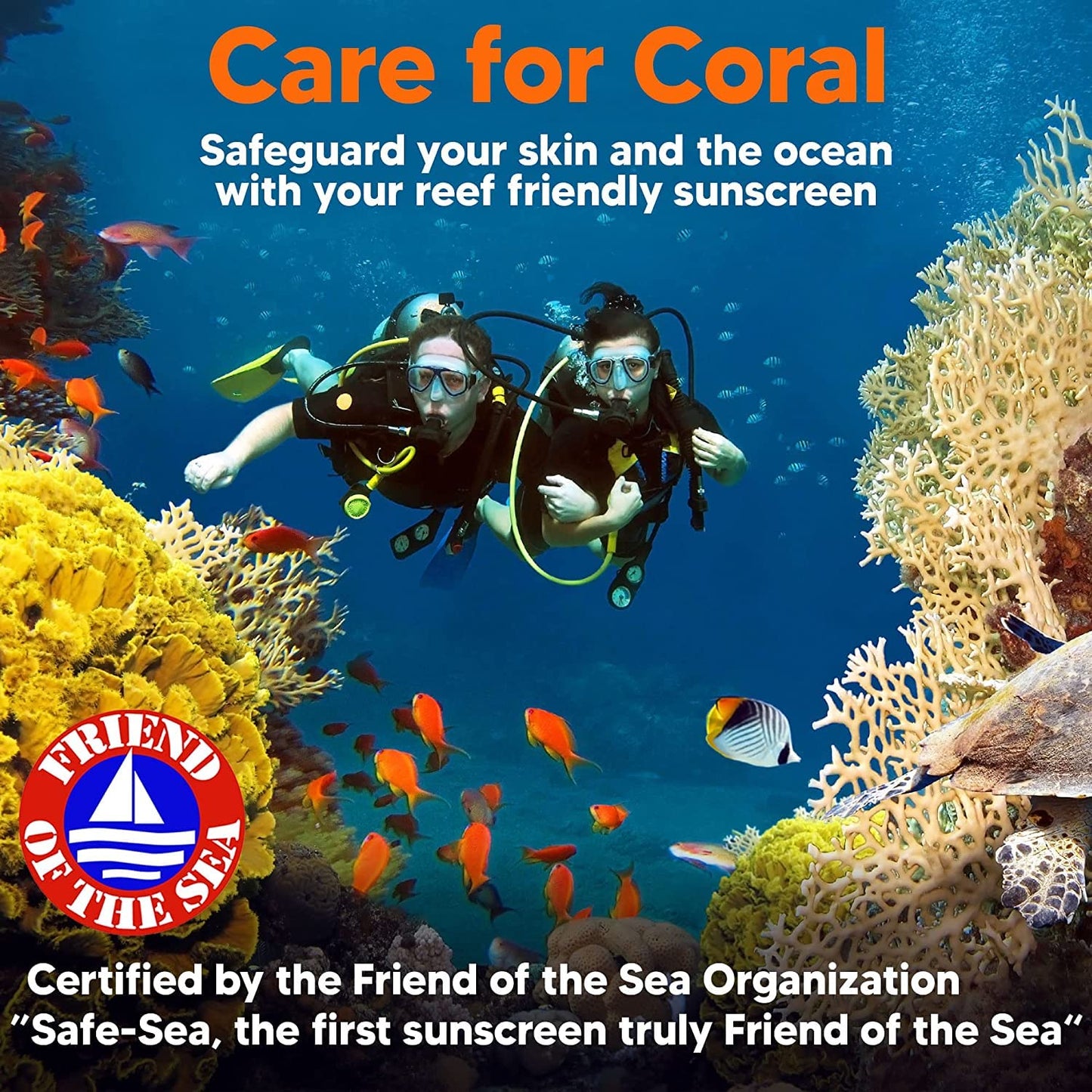 Safe Sea Zinc Oxide Sunscreen SPF30 | Clear Mineral Face And Body Reef Safe Sunscreen Without White Cast | Anti-Jellyfish Sting Protective Lotion | 3.4Oz (100ml) (2 Pack)