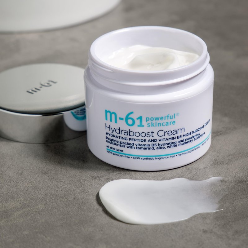 m-61 Hydraboost Cream - Ultra-Nourishing, Moisturizing Face Cream to Plump, Hydrate, Repair | Hyaluronic Acid, Peptides, Vitamins E & B5 | For All Skin Types | Made in USA - 1.7 Fl Oz