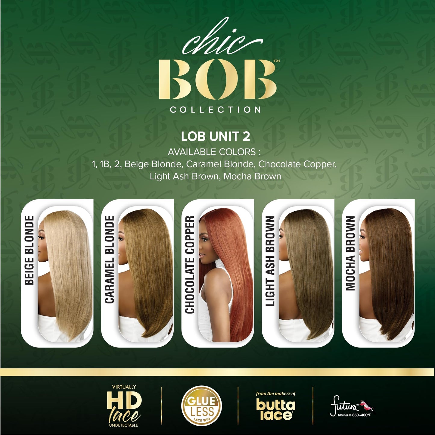 Sensationnel Chicbob Lace Frontwig - Lob Unit 2