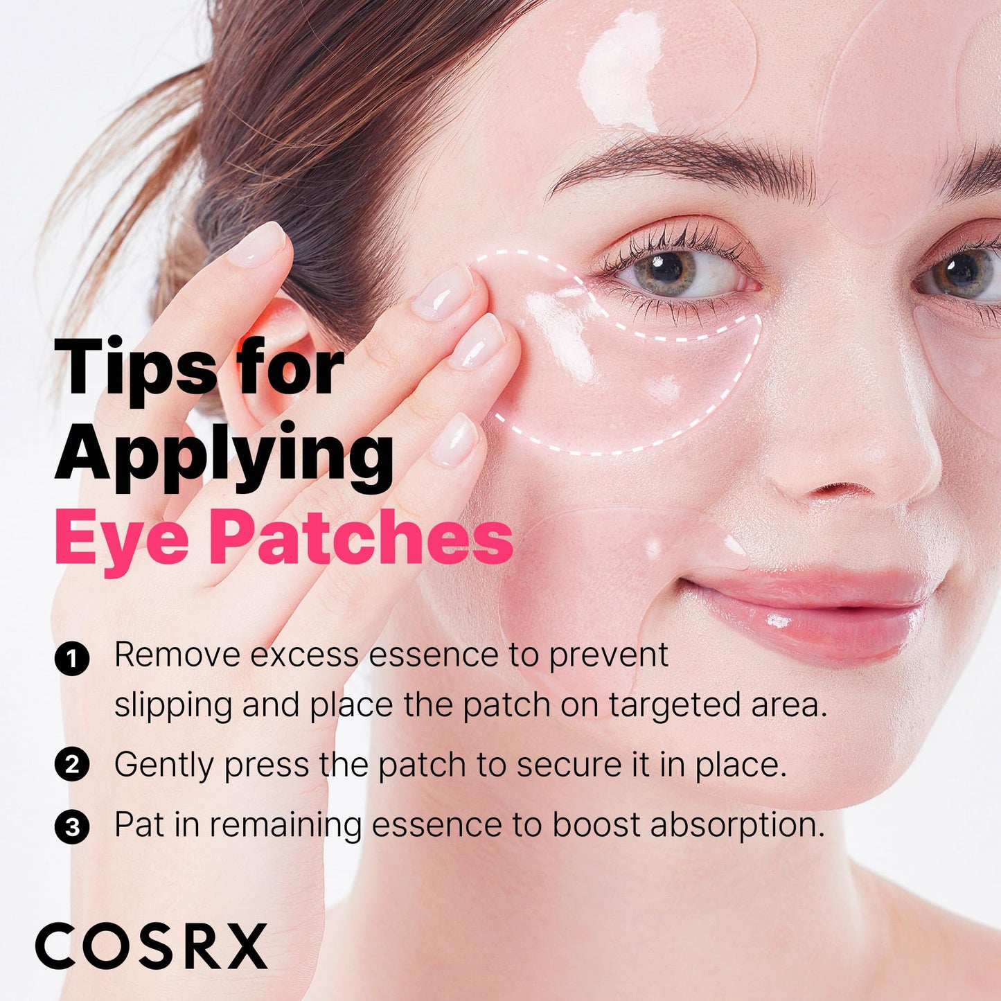 COSRX Advanced Snail Mucin Hydrogel Eye Patch + Peptide Collagen Hydrogel Eye Patch, Korean Skin Care