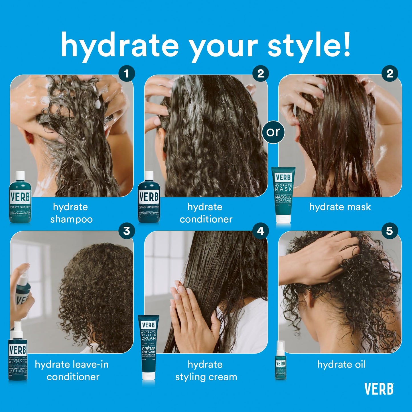 Verb Hydrate Shampoo & Conditioner Duo, 32 oz