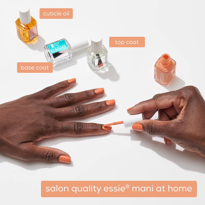 essie Nail Polish, Salon-Quality Muted Orange-Red Nail Polish, Ferris Of Them All, Vegan, Make No Concessions, 0.46 fl oz
