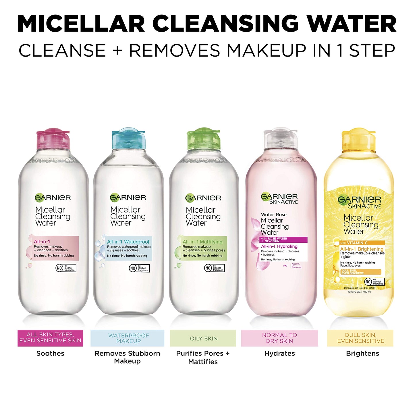 Garnier SkinActive Micellar Water for For Waterproof Makeup