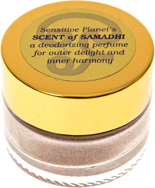 Scent of Samadhi All-Natural Deodorant Powder - Sandalwood, Tulsi, Rose & Clove | 2 oz Jar