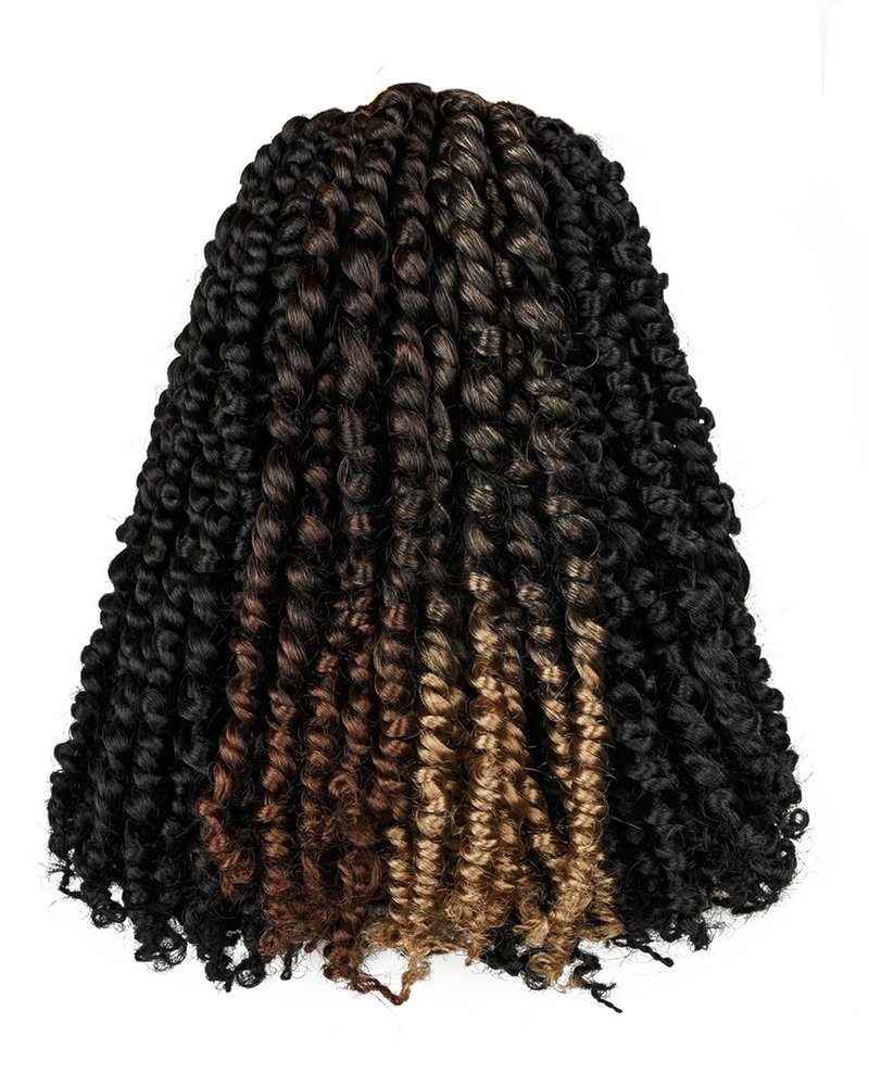 Passion Twist Crochet Hair - 14 Inch Pre-Looped Synthetic Extensions | Mixed Color Combo Pack (1B, T1B/27, T1B/30)