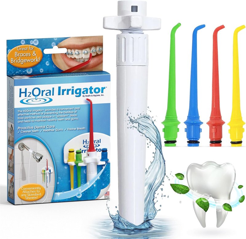 Advanced Oral Irrigator Shower Water Flosser - Superior Dental Care System for Healthy Gums | Made in U.S.A.
