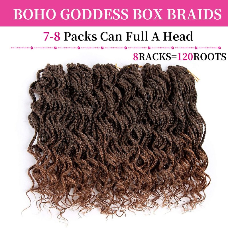 Curly Crochet Hair Extensions - 24 Inch Brown Hair for Black Women | Perfect for Locs & Box Braids