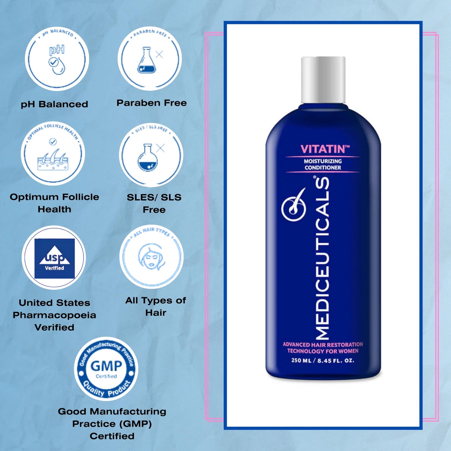 Mediceuticals Womens Vitatin Moisturizing Conditioner - 8.45 oz