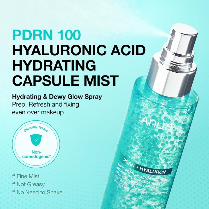 ANUA PDRN Collagen Care Set | Plumping Serum Spray & Firming Collagen Patches for Neck & Face