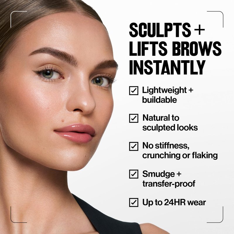 Revlon PhotoReady Lifting Brow Gel, Tinted Eyebrow Lamination with Spoolie Brush, Conditions, Shapes & Defines, 802 Soft Taupe, 0.23 fl oz