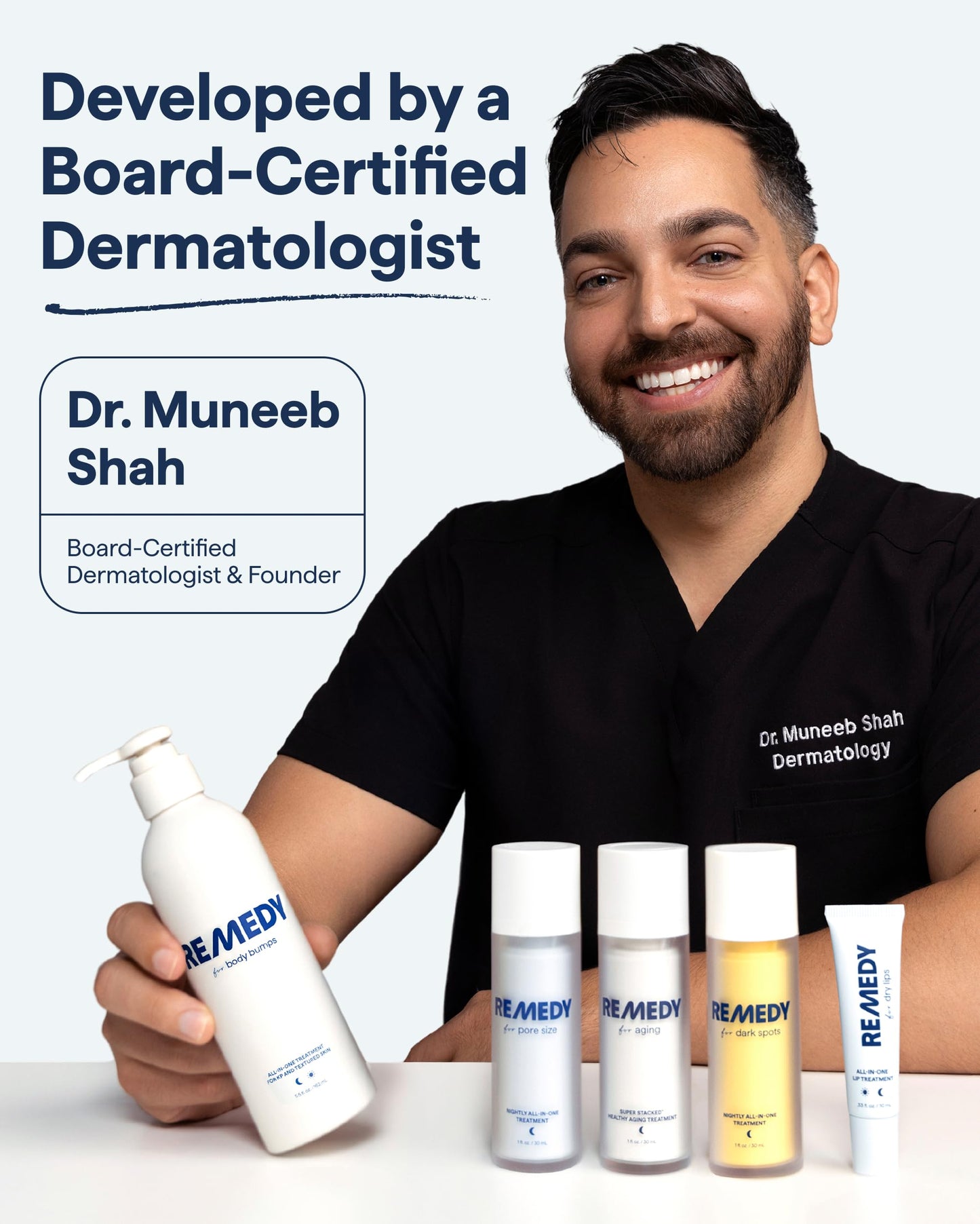 Remedy for Body Bumps | KP Exfoliating Body Moisturizer | Keratosis Pilaris (KP) Treatment For Textured, Crepey Skin with Urea, Lactic Acid, Retinol | Smoothing Body Lotion | By Dermatologist Dr. Shah