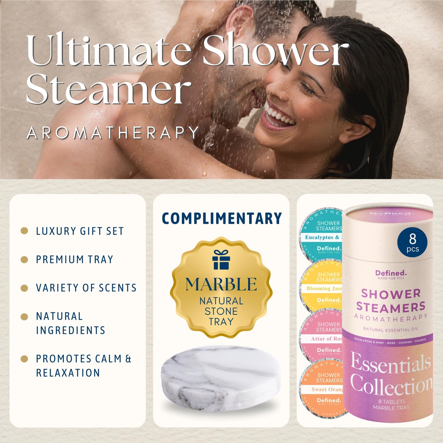 Shower Steamers Aromatherapy 8 Pack– Eucalyptus Steamers for Clear Sinus- Natural Shower Melts for Women & Men– Spa at Home Relaxation, Self Care Wellbeing Stress Relief Shower Bomb Aromatherapy Gift