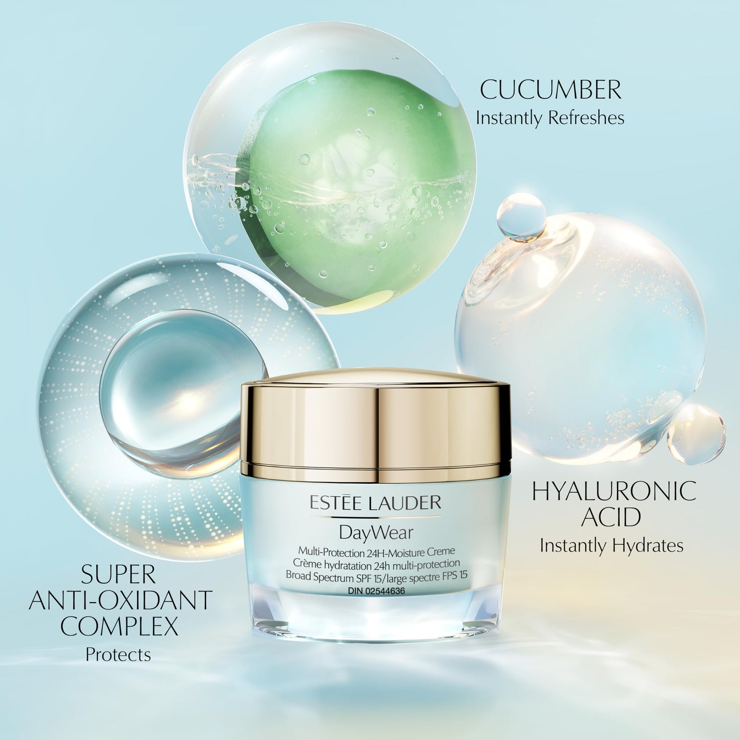 Estée Lauder DayWear Multi-Protection Anti-Oxidant 24H-Moisture Cream SPF 15 | Anti-Aging Moisturizer | Face Cream for Normal/Combination Skin, 1.7 Ounce, (Pack of 2)