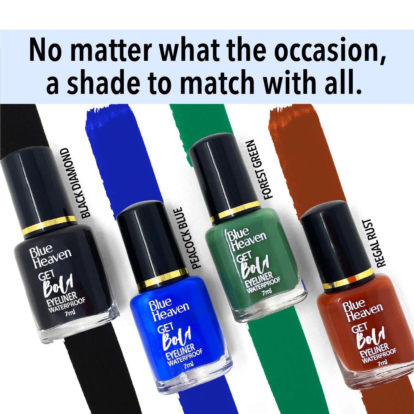 FXXXCUWUU Blue Heaven Get Bold Matte Finish Eyeliner (Black, 7 ml)