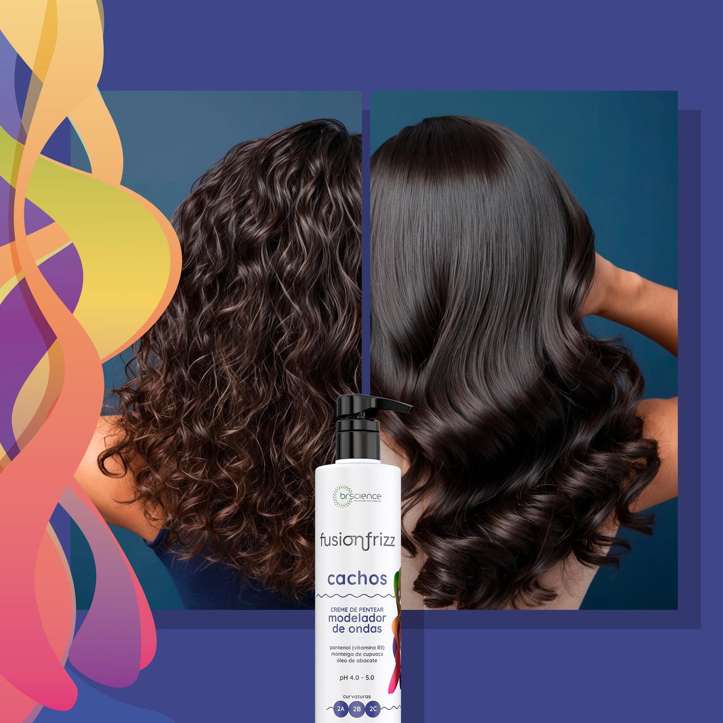 Brscience Curl Cream for Wavy Hair, Curl Defining Cream for 2A, 2B, 2C Waves, Nourishing Hair Cream for Women – Frizz Control, Vegan Curly Hair Products | 16.9 Fl Oz