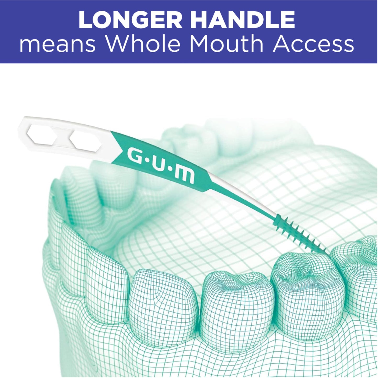 GUM Soft-Picks Advanced – Easy-to-Use Interdental Picks for Plaque Removal & Gum Health with Convenient Carry Case, Dentist Recommended, 60 Count (Pack of 3) 180 Total