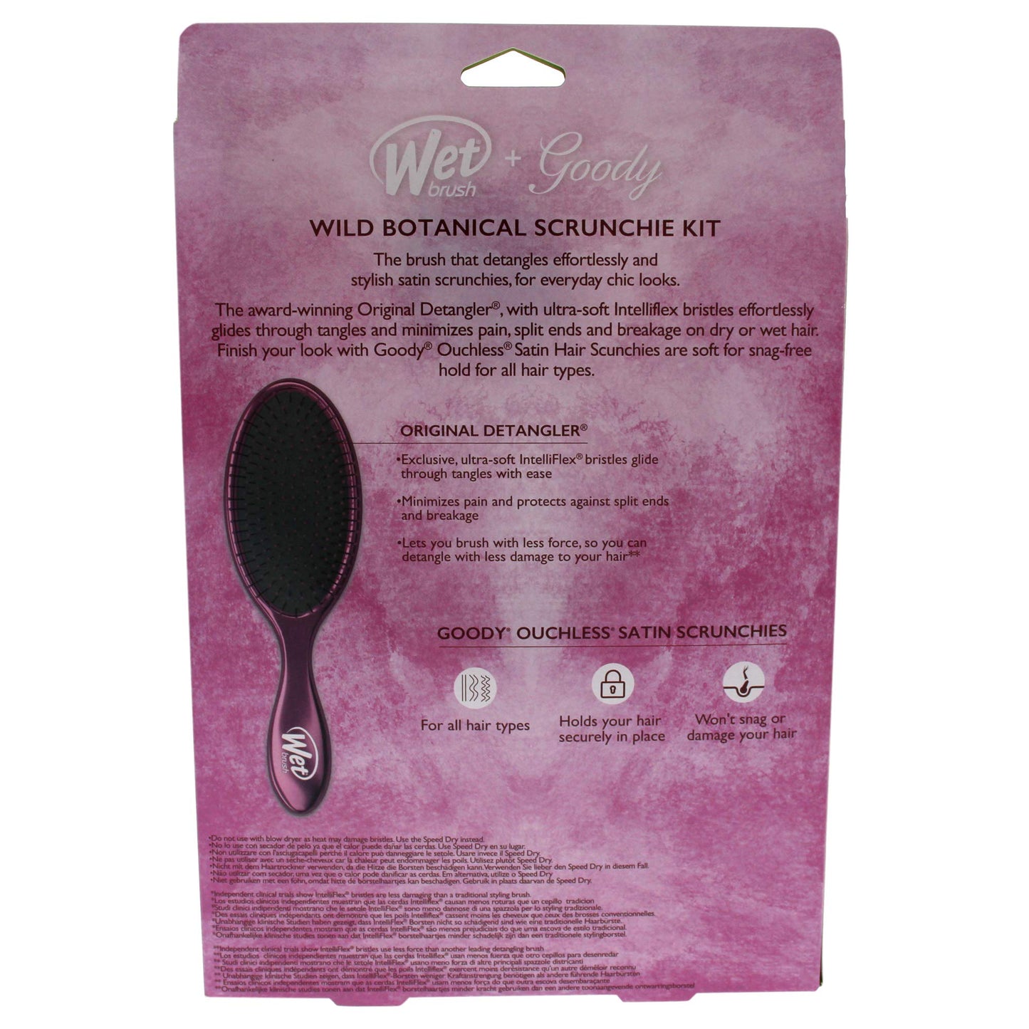 Wet Brush Wild Botanical Scrunchie Kit - Rose 4 Pc