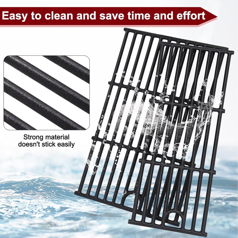 Charbroil Grill Replacement Parts - Cooking Grate & Heat Plate for 5 & 2 Burner Models | Durable Steel
