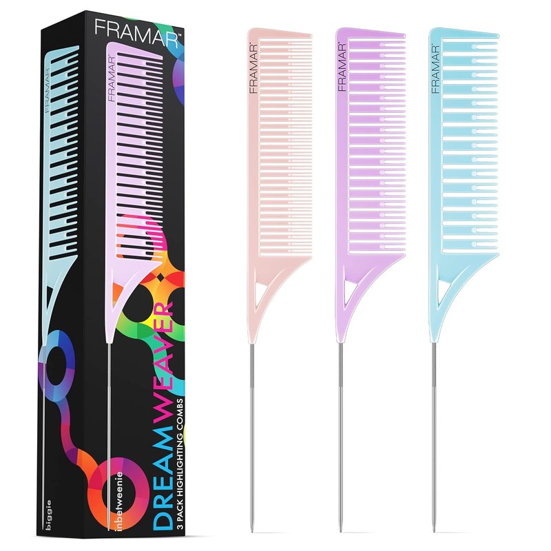 Framar Star Struck Silver Hair Foil | Dreamweaver Highlight Comb Set for Easy Coloring
