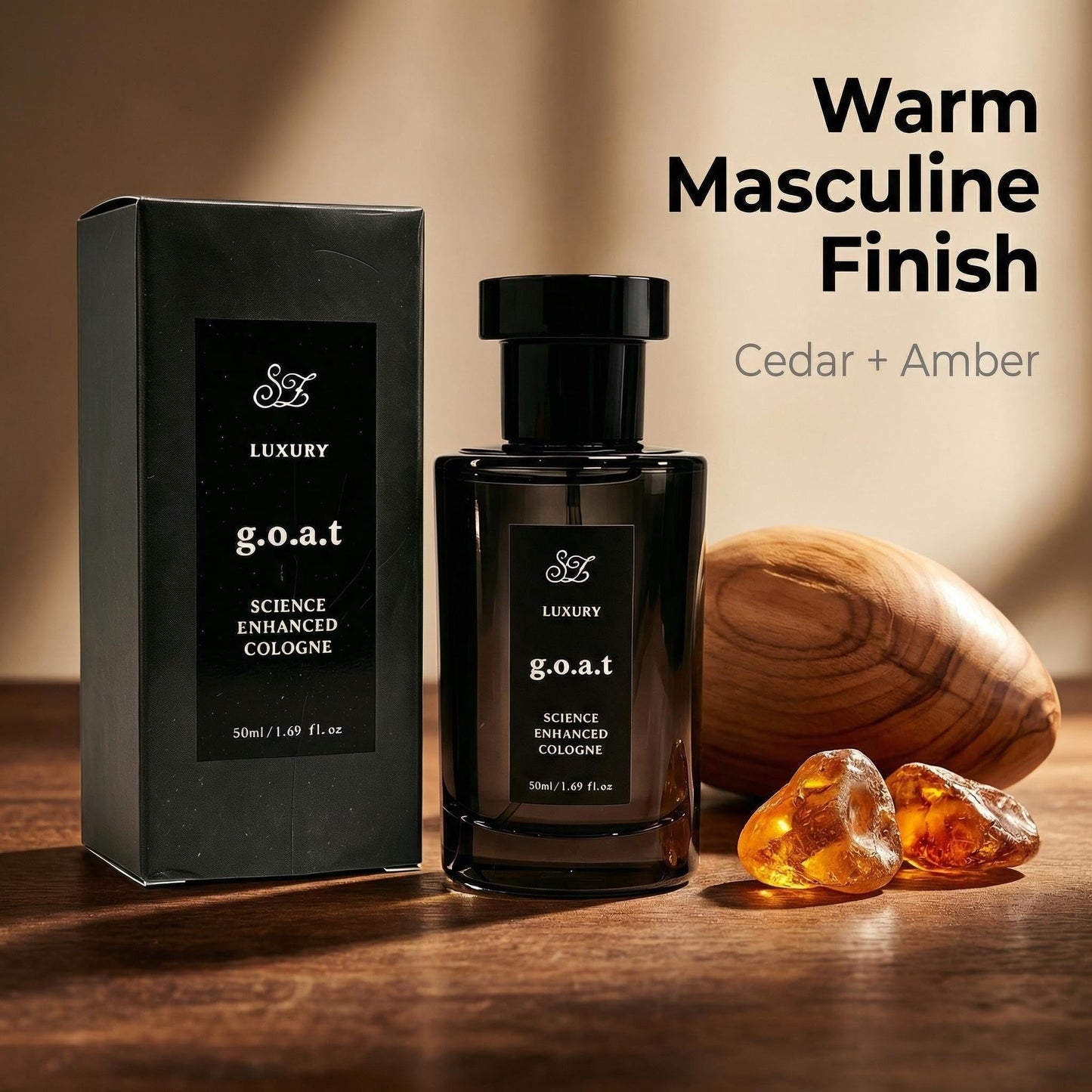OUSHANG Luxury g.o.a.t Perfume By Rihanna for Man Men's Cologne- Ocean Aroma Woody Amber Fragrance Eau deParfum Long Lasting Cologne Gift -Edp Intense