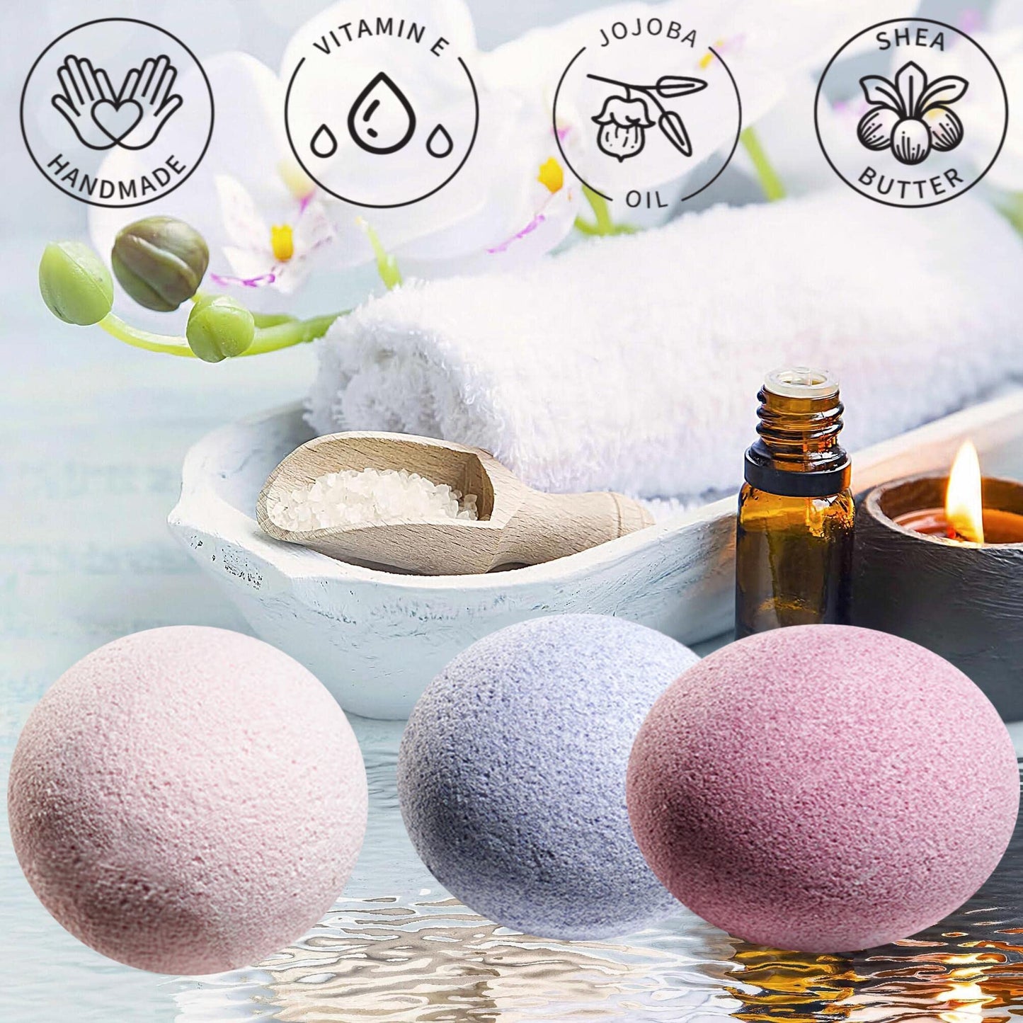 Birthday Gifts Ideas for Mom, Bath Bombs Gifts for Women, Mom, Men, 30pc Marbleized Bubble Fizzies, Multi Scents, Handmade Bath Bombs Gift Set, Best Bubble & Spa Bath, Birthday, Aromatherapy Gifts