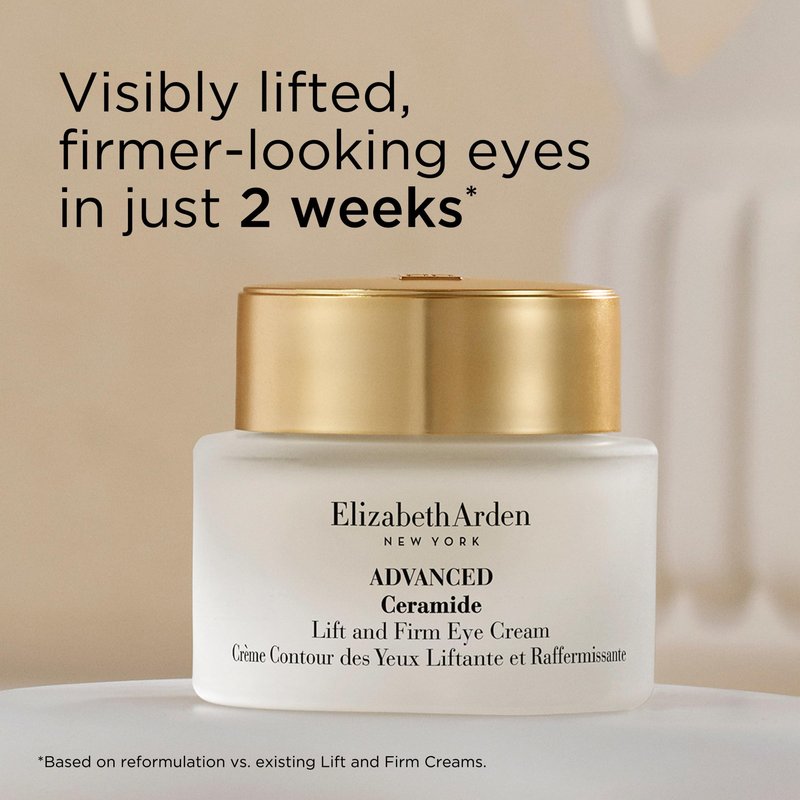 Elizabeth Arden Advanced Ceramide Lift and Firm Eye Cream, Moisturizing Formula for Reducing Undereye Wrinkles, Puffiness and Crow's Feet, 0.5 Oz