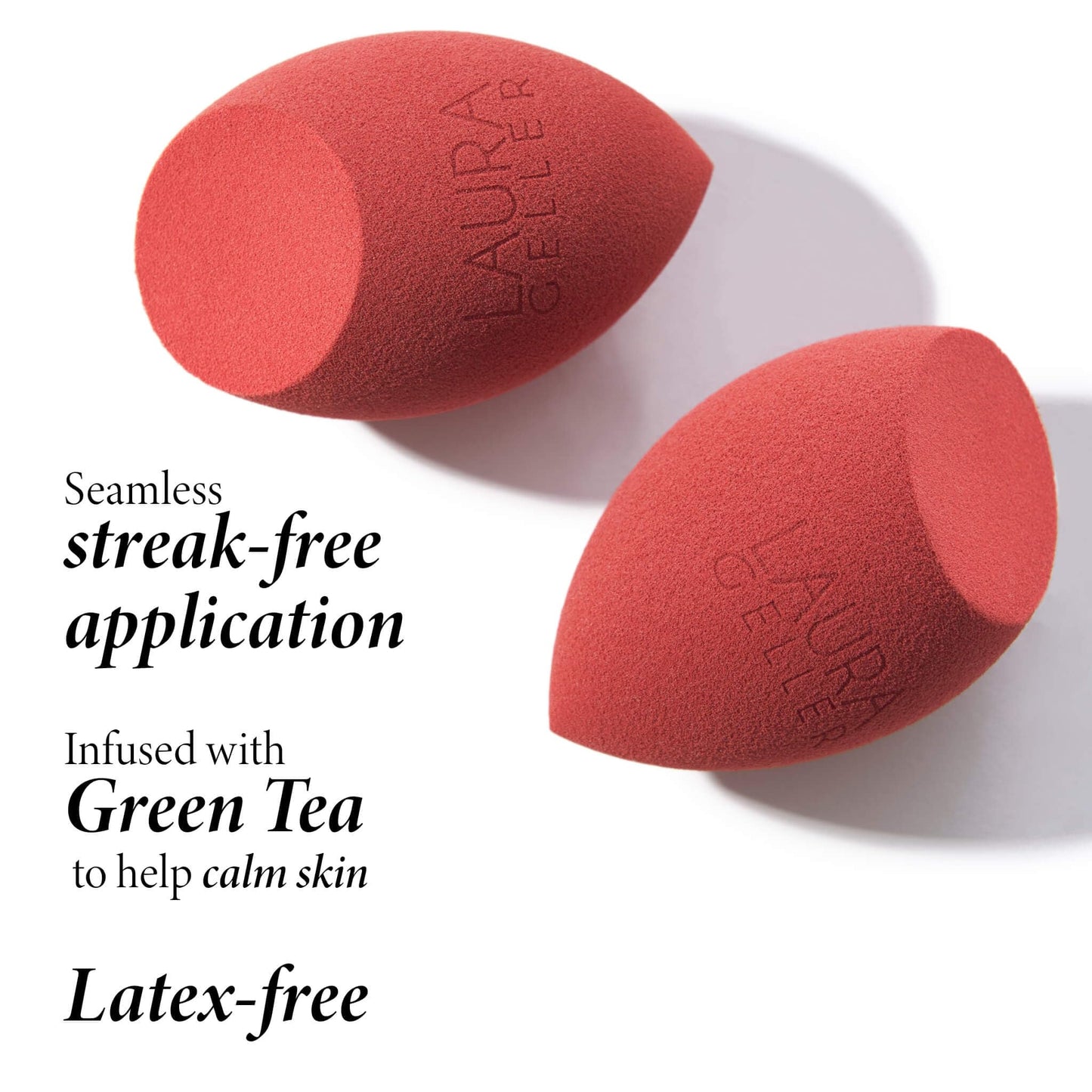 LAURA GELLER Quench-n-Tint Hydrating Lightweight Tinted Moisturizer, Light + Latex-Free Full Face Makeup Blending Sponge - Sheer Foundation for Daily Use