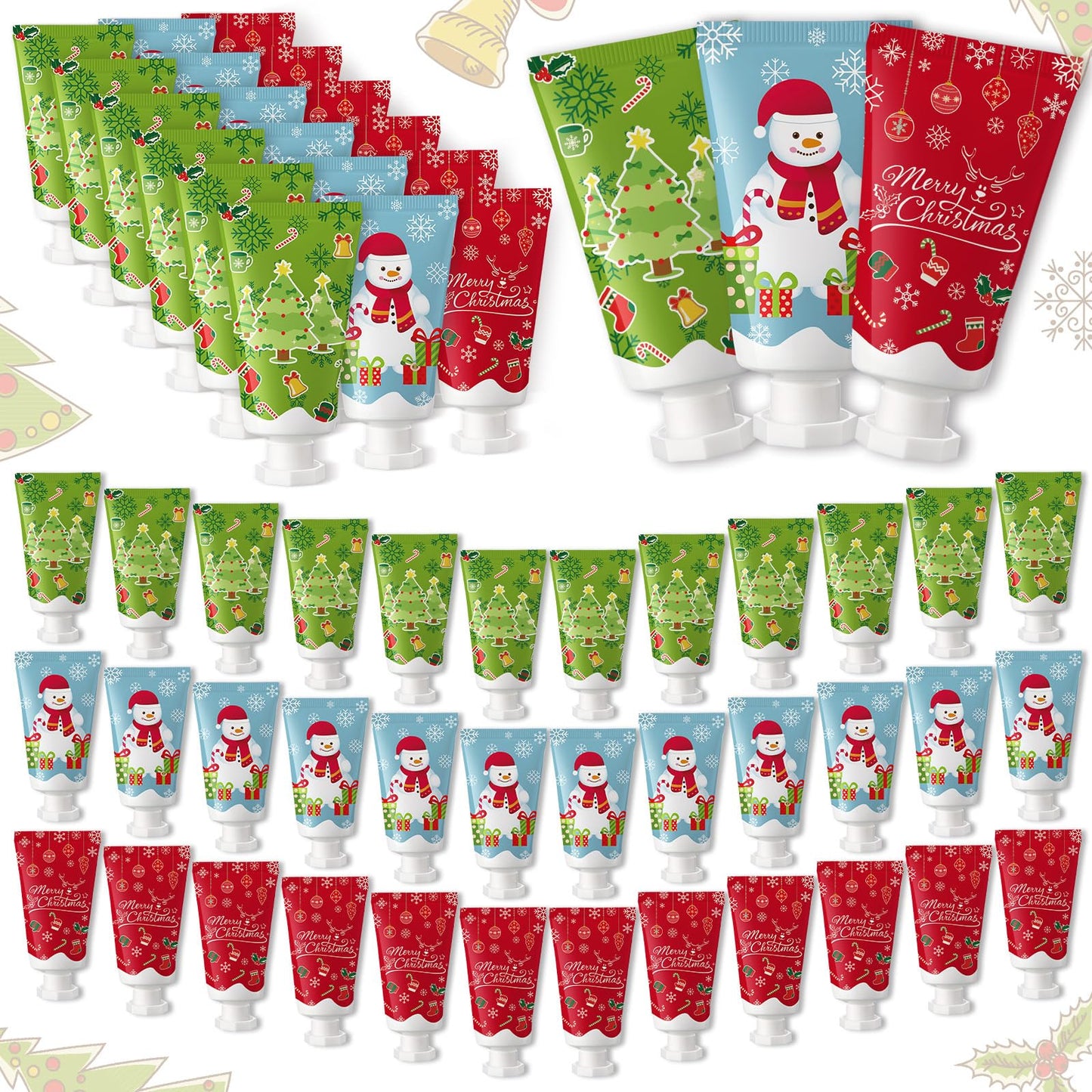 Heigble 48 Pcs Christmas Lotion bulk Travel Size Body Lotion Natural Fragrance Moisturizing Body Cream for Women Birthday Xmas Gift Stocking Stuffer