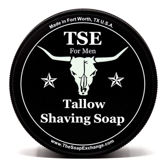 TSE for Men Nag Champa Shaving Soap with Tallow and Shea Butter. Natural Ingredients for Rich Lather and a Smooth Comfortable Shave. Artisan 4.5 oz Semi-Soft Italian Style. Made in the USA.