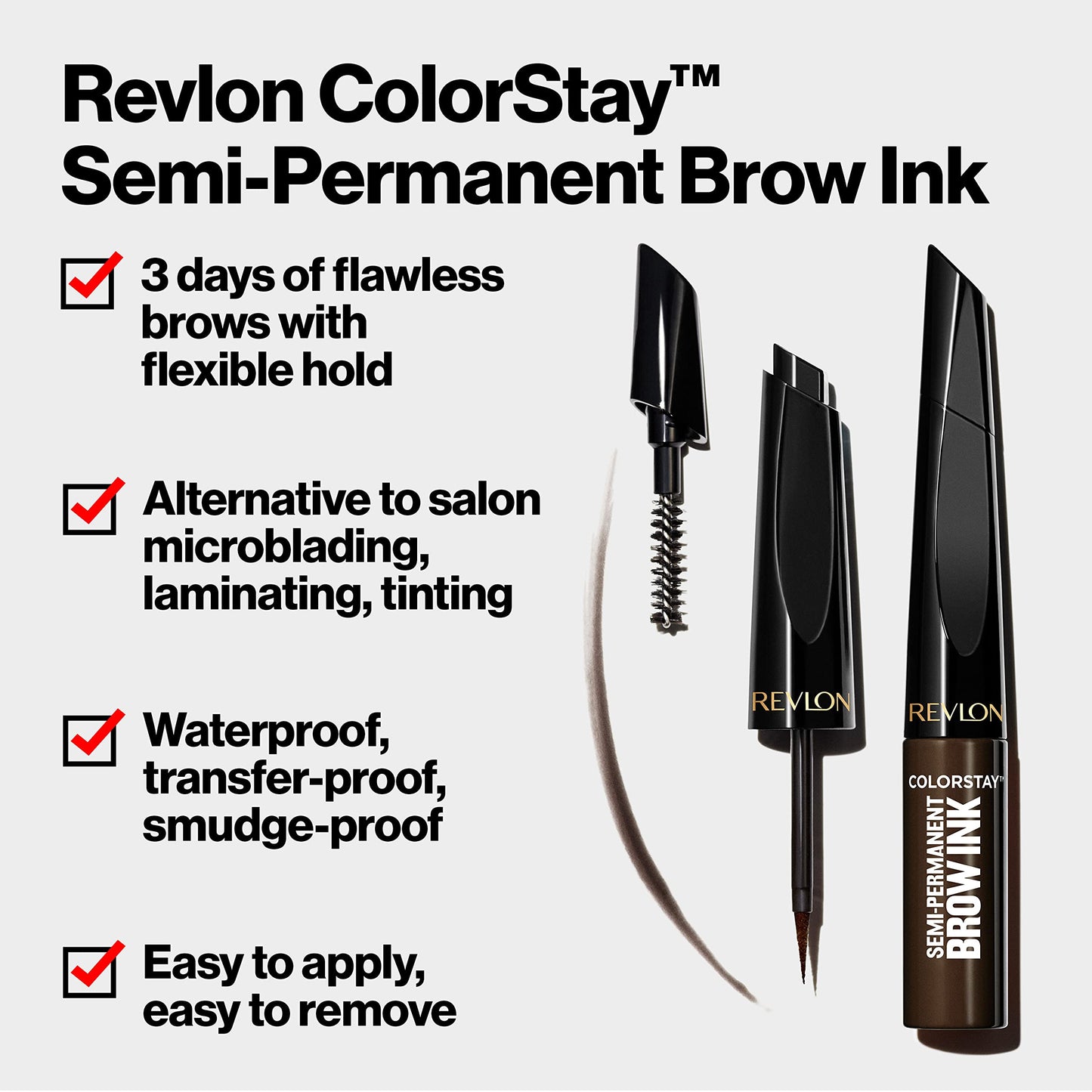 Revlon ColorStay 5-in-1 Semi-Permanent Brow Ink with Spoolie Brush