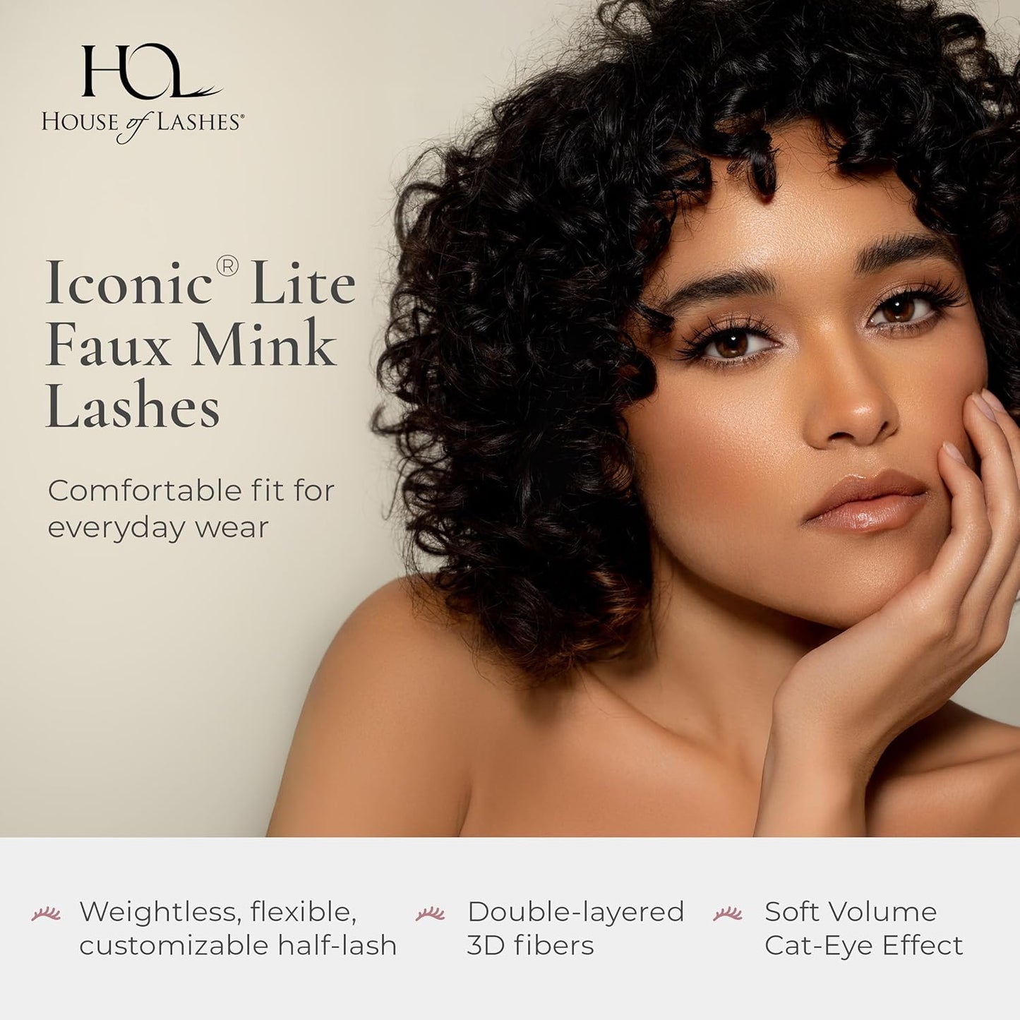 Complete Lash Kit - Iconic Lite Faux Mink Lashes with Clear Glue & Precision Applicator | All-Day Wear