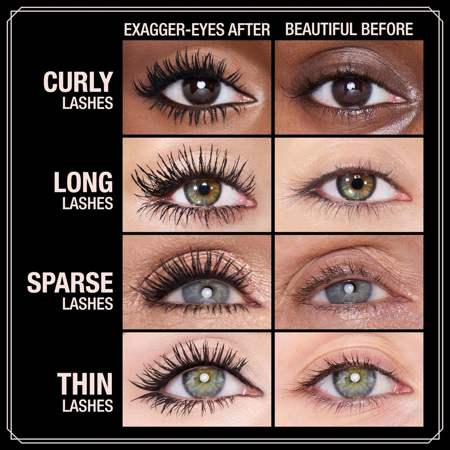 Charlotte Tilbury Exagger-Eyes Makeup Kit | Volumizing Mascara & Travel Size Eau De Parfum - Long-Lasting Musky Leather Scent (2 Count)