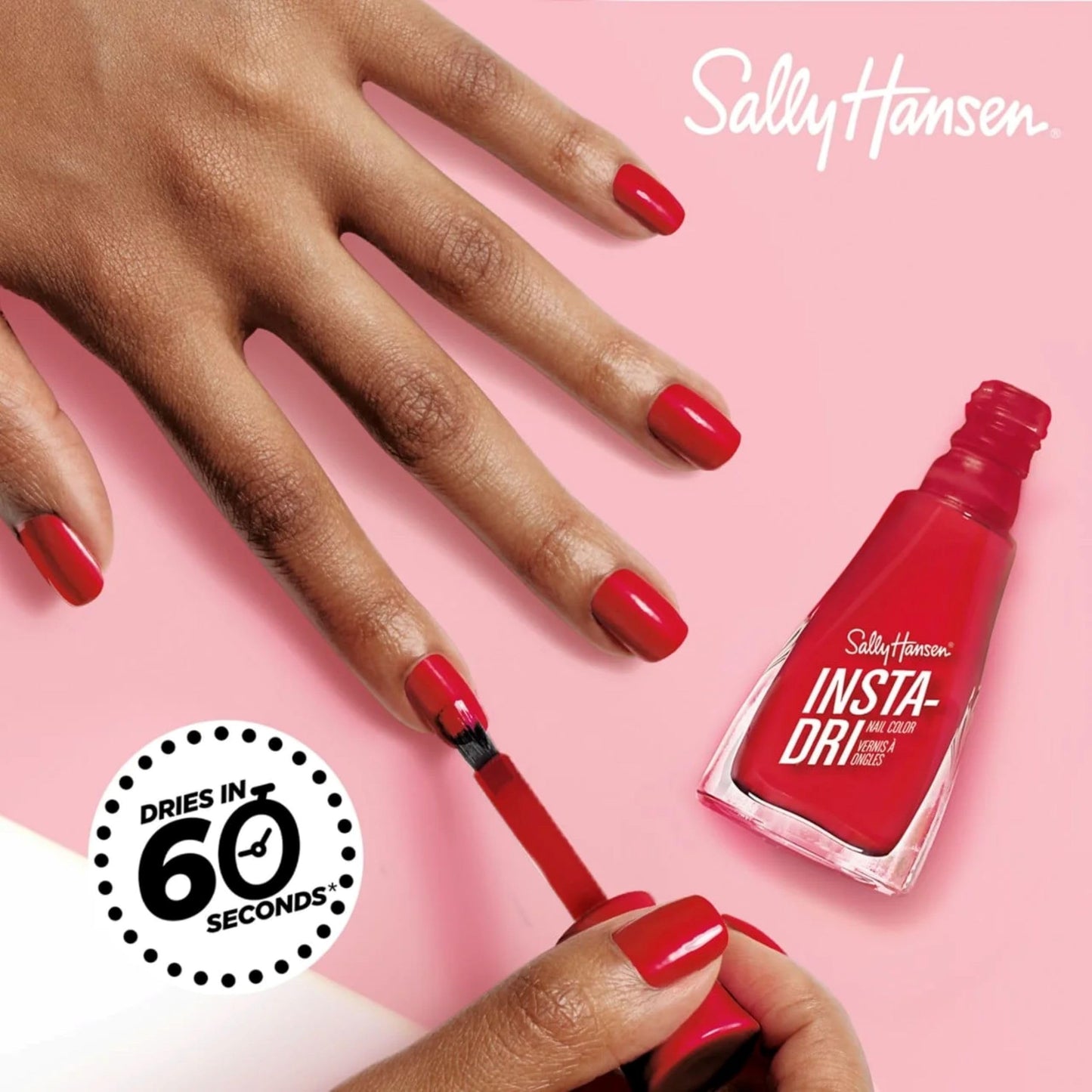Sally Hansen Insta-Dri Reese's Nail Polish | Quick Dry, Long Lasting, Streak-Free Shine | Opaque, Shimmery | 737 REESE’S Candy + 738 REESE’S Rep | Burnt Orange & Bright Yellow Nail Color Duo