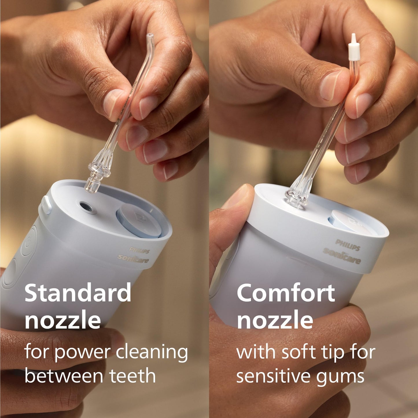 Philips Sonicare Compact Flosser 1000, Portable Water Flosser with 3 Flossing Modes, IPX7 Waterproof Oral Irrigator, Travel Friendly