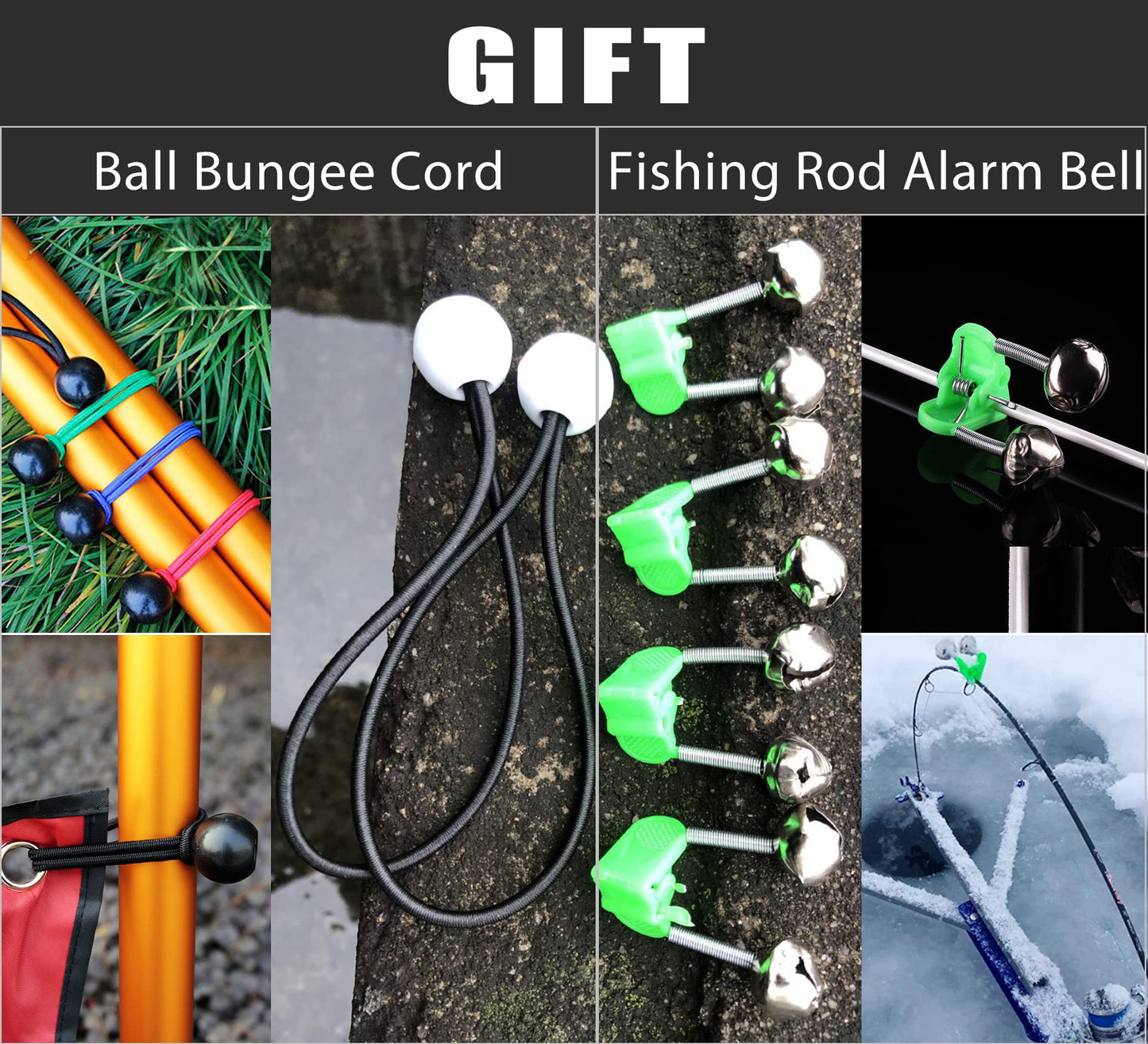 JBRUN Fishing Rod Holder, Fishing Pole Holders Ground, Rod Holders for Bank Beach Fishing, Beach Support Stand Reinforced PVC, Without Hurting The Rod Holder, Alarm Bells…