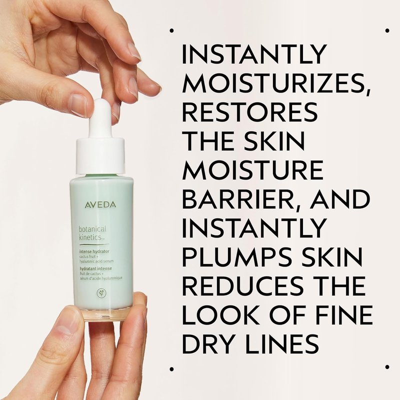 Aveda Botanical Kinetics Intense Hydrator Serum - Restore Skin Moisture & Minimize Fine Lines | Plant-Derived Hyaluronic Acid, 1 Fl Oz