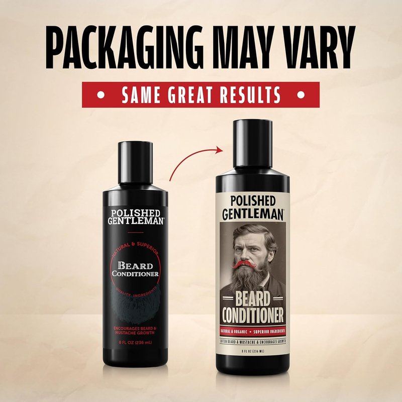 Beard Conditioner for Men - Natural Softener with Tea Tree & Growth Oil | 8oz Moisturizer