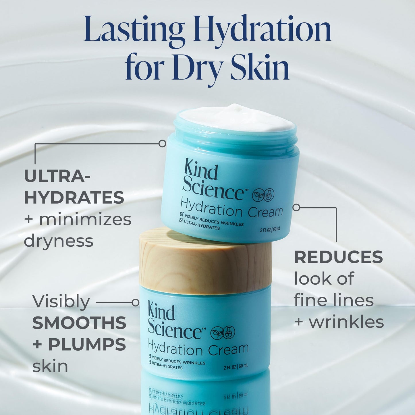 Kind Science 5-Piece Deluxe Anti Aging Skin Care Set for Day + Night Hydration, Anti Aging Treatment, Cleansing & Exfoliation - For Dry and Sensitive Skin - Fragrance Free, Cruelty Free