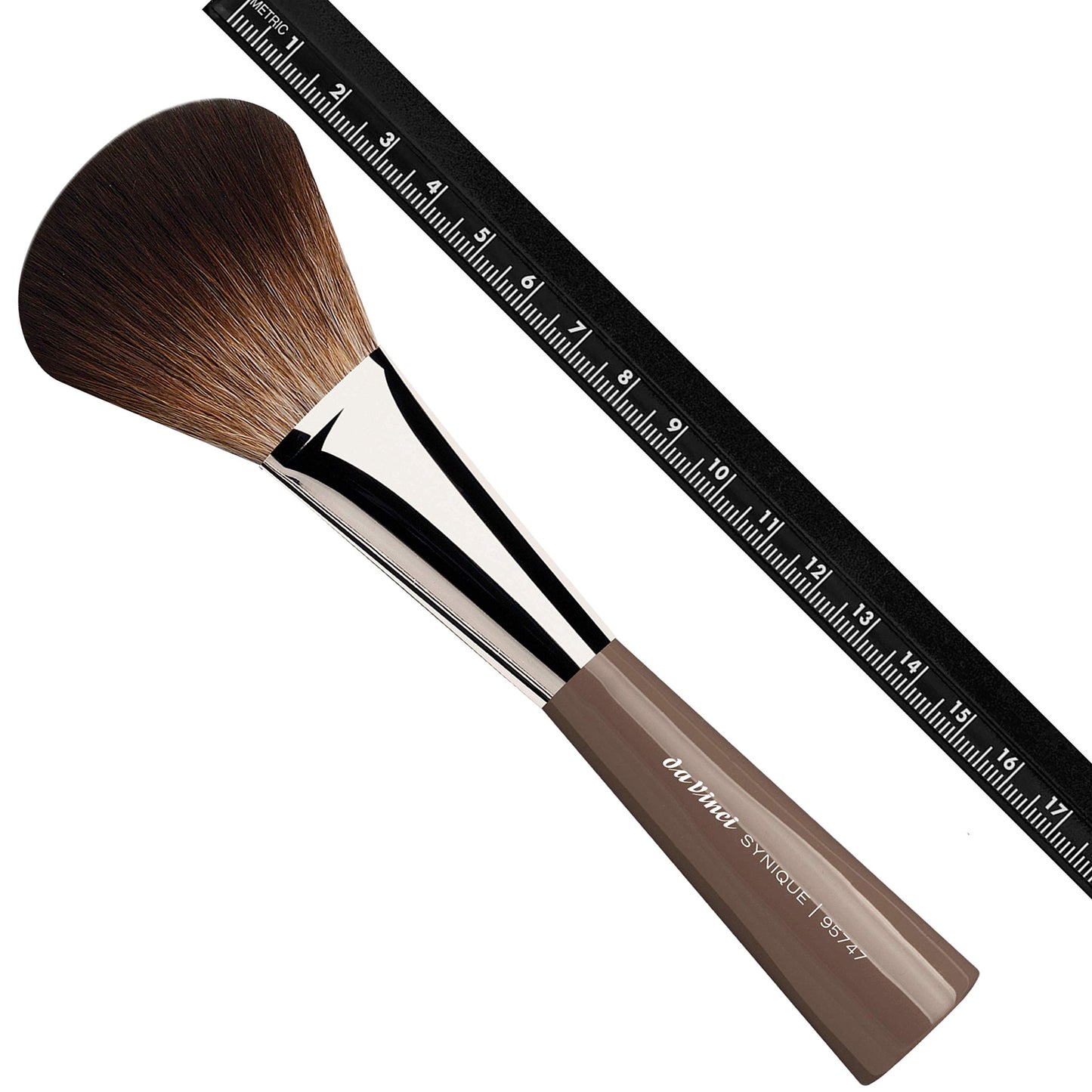 da Vinci Cosmetics Series 95747 Synique Powder Brush, Oval Synthetic, Tall Handle, 2.36 Ounce