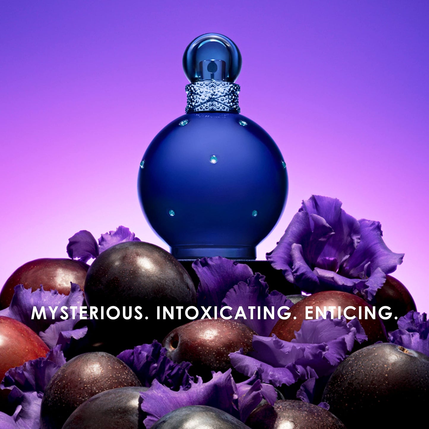 Britney Spears Midnight Fantasy, Eau De Parfum EDP Spray for Women, 3.3 Fl Oz
