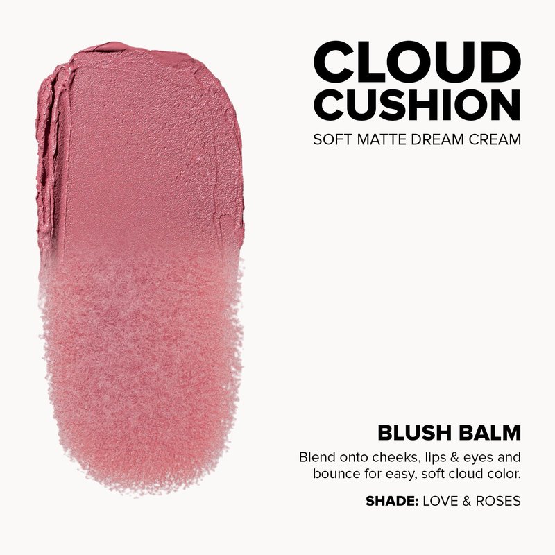 Nudestix STAX All Over Color Blush Balm – Multi-Use Cream Blush for Cheeks, Eyes & Lips with Soft Matte Finish | Stackable, Longwearing, Vegan & Clean Beauty Makeup - Love & Roses