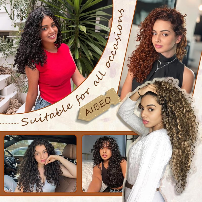 Curly Crochet Hair | 120 Strands Gogo Curl - 14 Inch Deep Wave Twist Extensions for Black Women