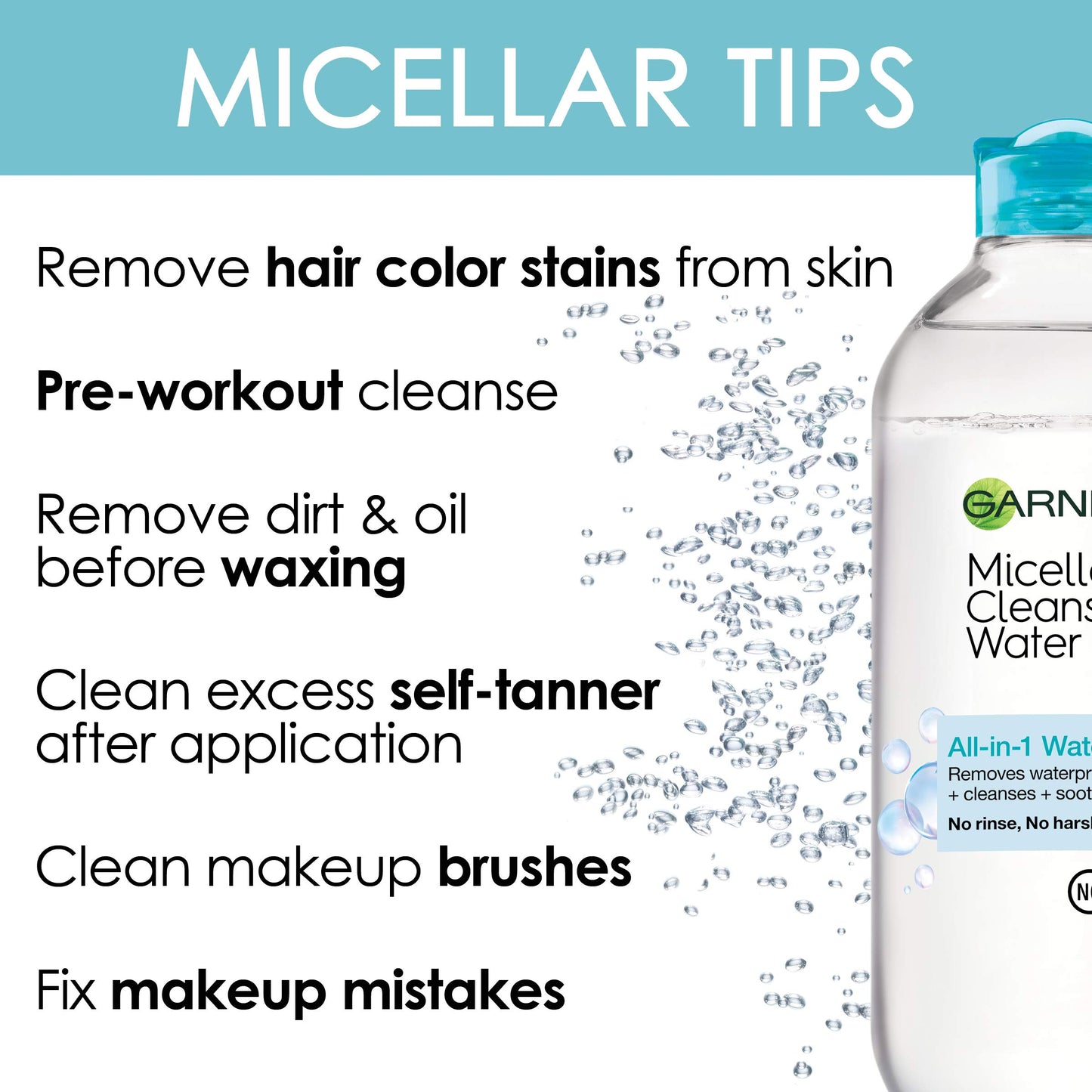 Garnier SkinActive Micellar Water for For Waterproof Makeup