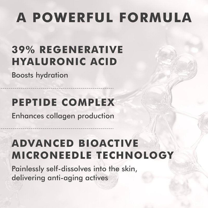 skyn ICELAND Dissolving Microneedle Under-Eye Patches — 39% Hyaluronic Acid & Peptides, No-Slip Overnight Eye Mask, Vegan, All Skin Types, 3 Pairs