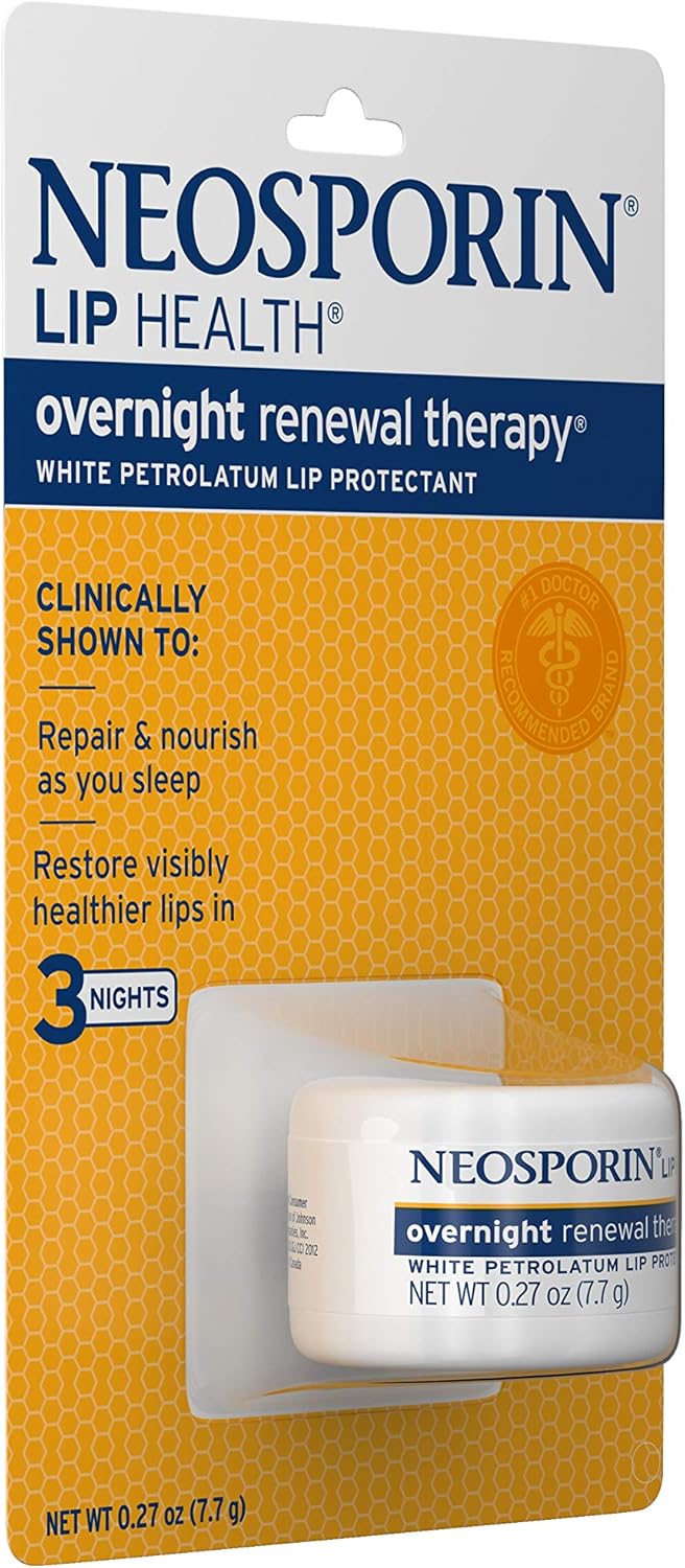 Neosporin Lip Health Overnight Renewal Therapy - 5 Count | Moisturizing Lip Treatment