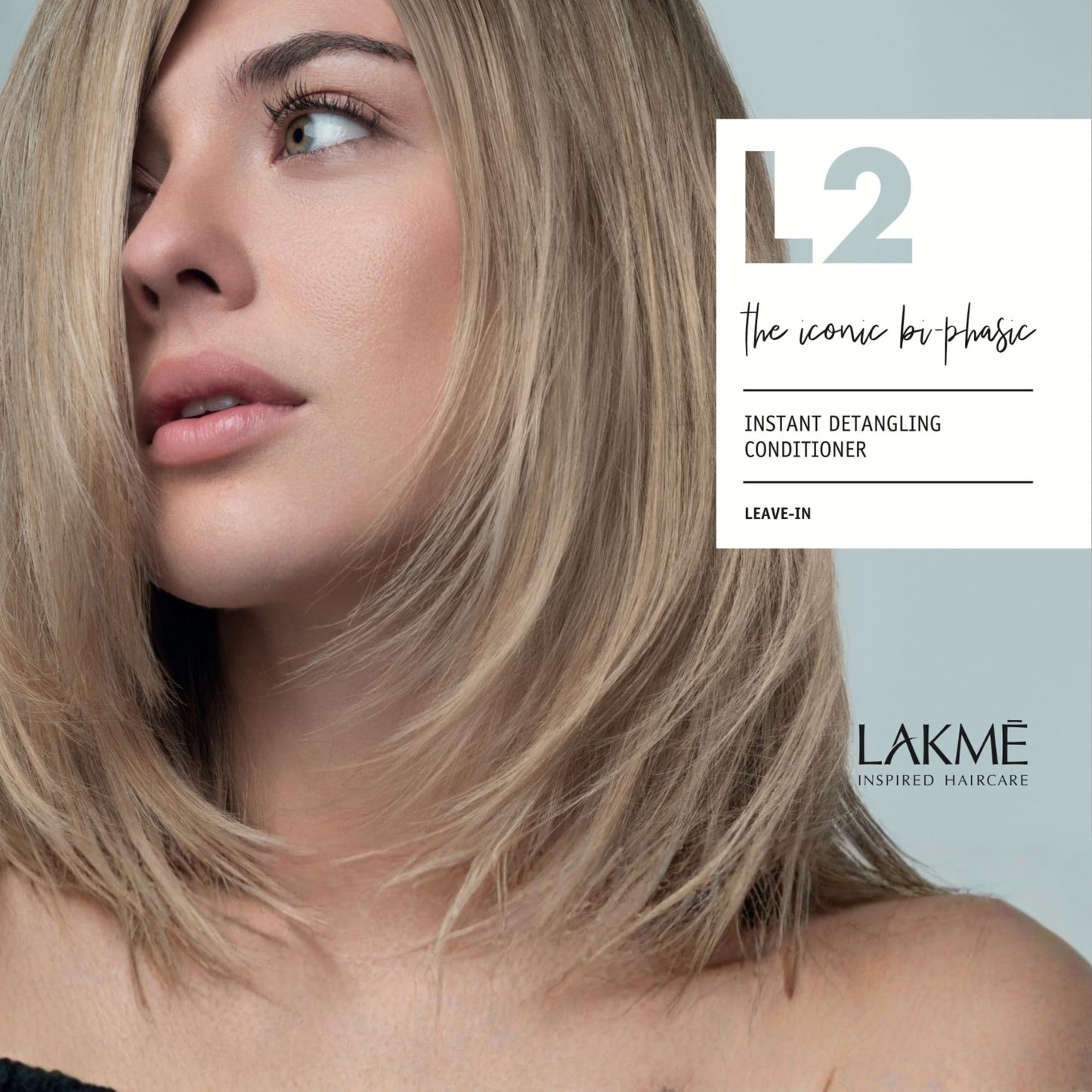 Lakmé Travel Size L2 Care Bi Phase Conditioner, Detangling Spray for Hair, Leave In Conditioner Spray For Dry and Damaged Hair, 3.4 Fl Oz