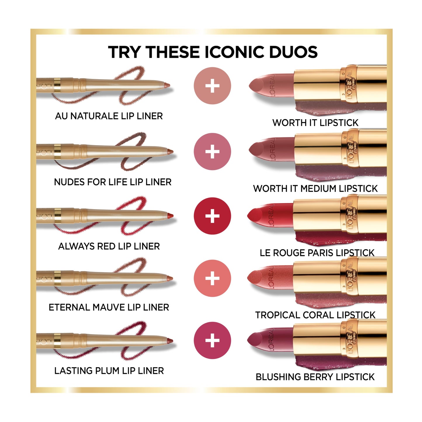 L'Oreal Paris Colour Riche Lip Liner Pencil, Creamy Lip Liner with Omega 3 and Vitamin E, 601 Worth It (Pinky Nude)
