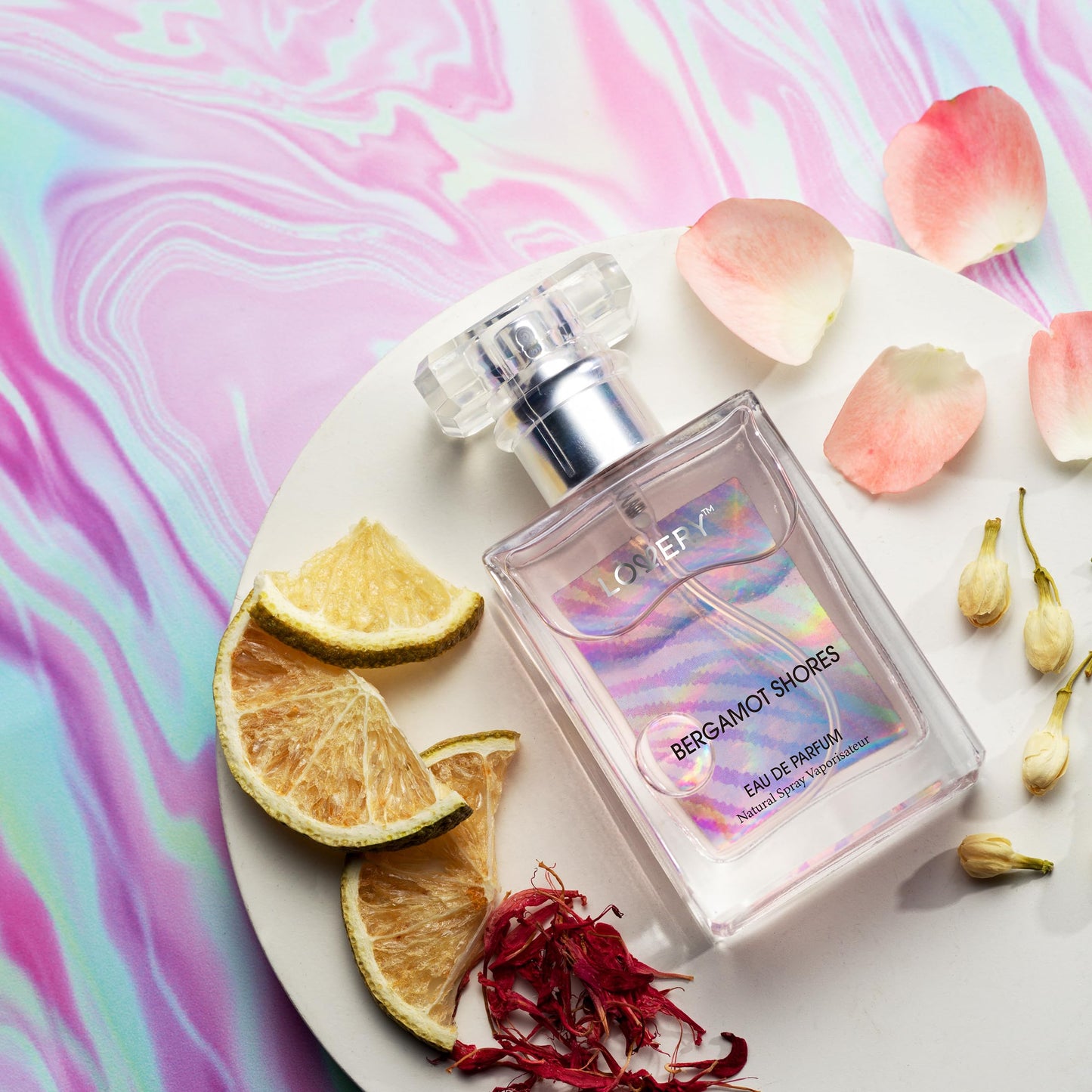 LOVERY Gifts for Mom from Daughter - Bergamot Shores Spa Kit with Perfume, Body Lotion & Eau de Toilette Spray - Self Care Gifts for Women and Men - Birthday Gifts for Mom - Bath and Body Gift