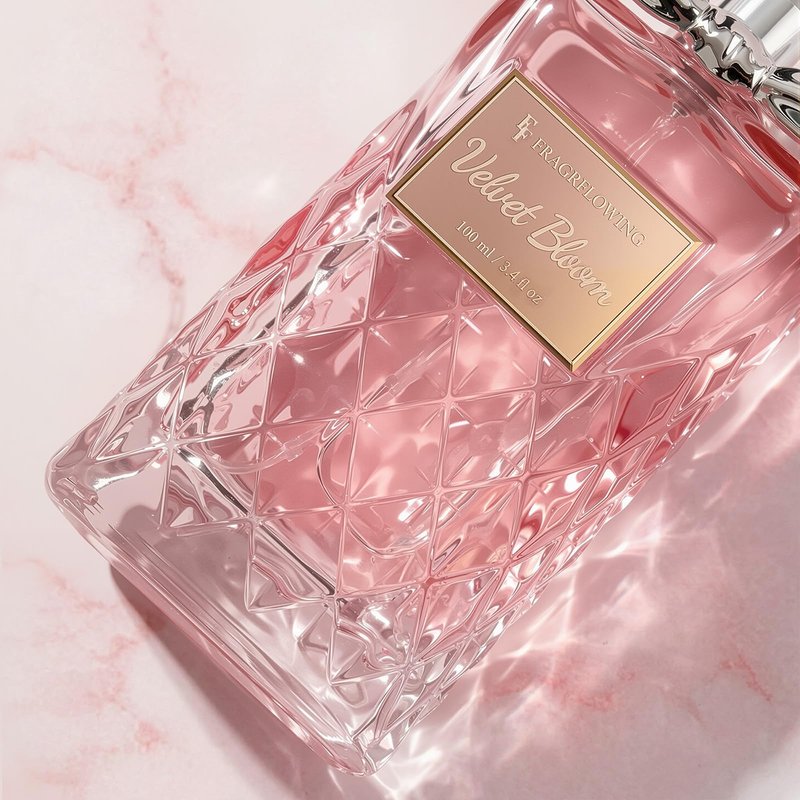 Perfume for Women, Alcohol-Free Long Lasting Floral Fragrance, Light & Soft Scent with Rose, Jasmine & Peony, Peach, Patchouli & Musk Base, 100ml / 3.4 fl oz, Gift for Women & Moms (Velvet Bloom)