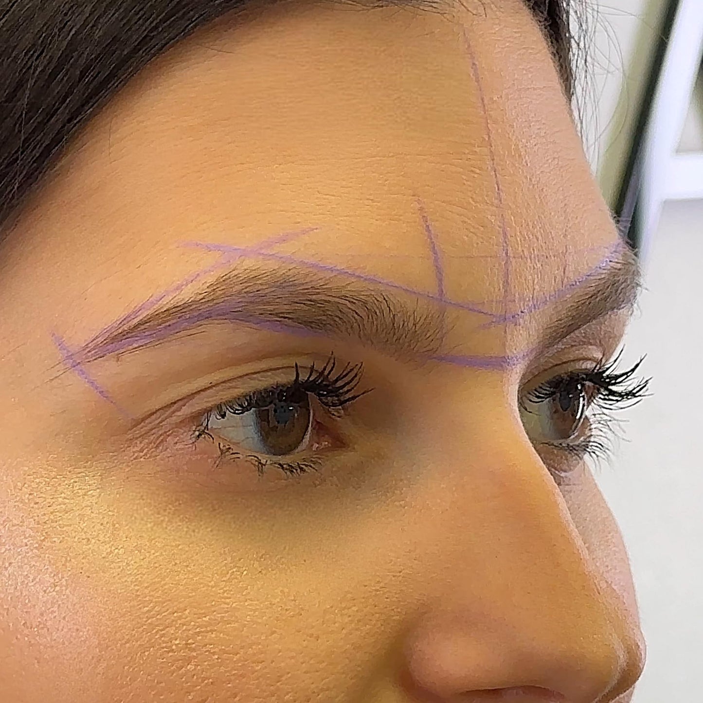 Ink Permanent Brow Mapping String [100 Ft Bottles - 30 m] Pre-Inked String for Permanent Makeup and Microblading Supplies, Brow Mapping Kit, Eyebrow Thread for Brow Shaping (Lilac)
